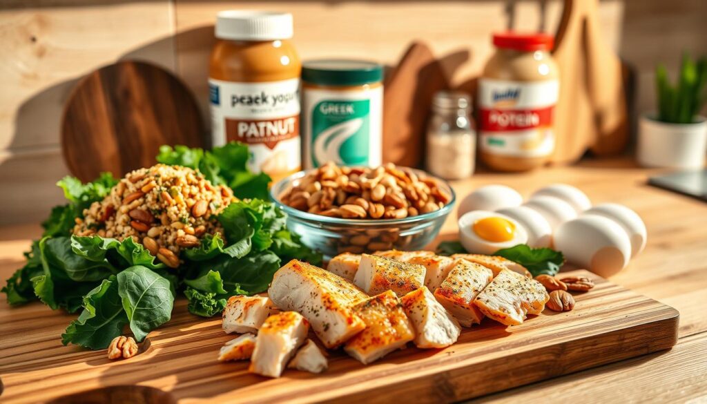 hvilket mad er der meget protein i