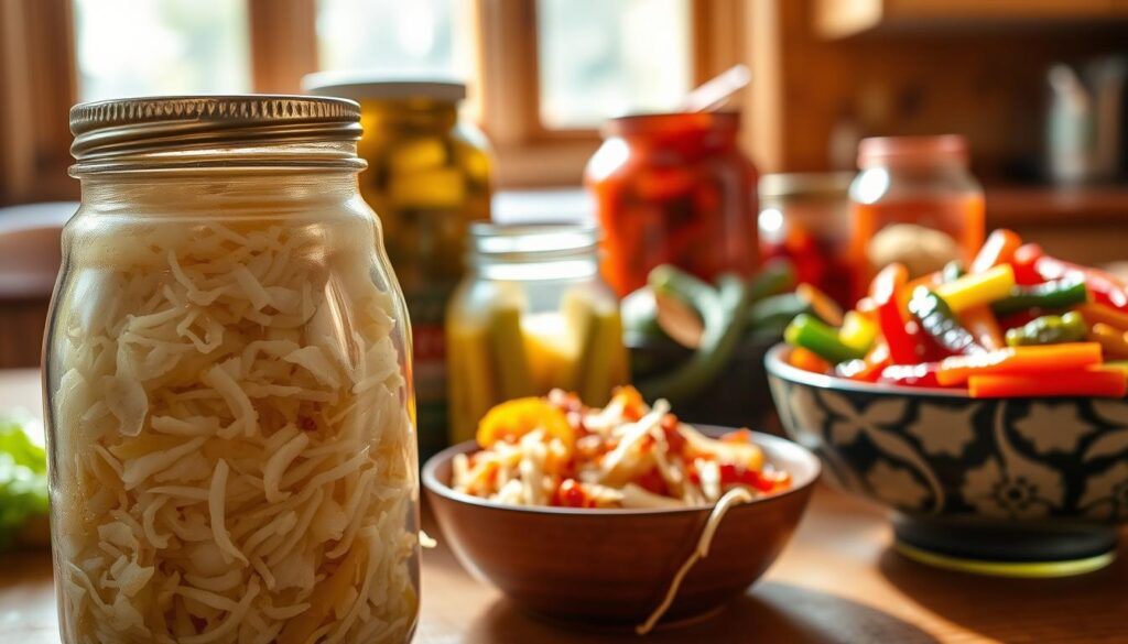 populære fermenterede madvarer surkål kimchi